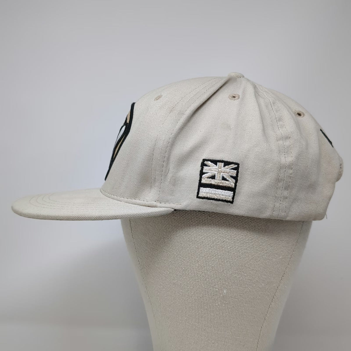 Aloha Headwear Snapback Beige Hat One Size Shaka Hawaii Hand Green Underbrim