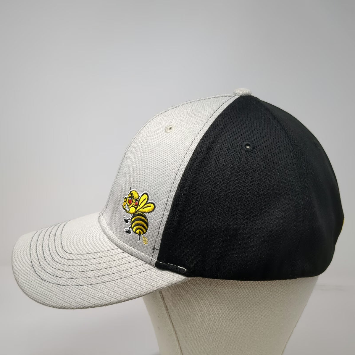 Triple Crown Max Hat Gray Black Baseball Cap XL Stinger Bridge Iron Hornet