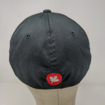 Flexfit Men's Fitted Hat Black Size L-XL Embroidered Acana Logo Maple Leaf