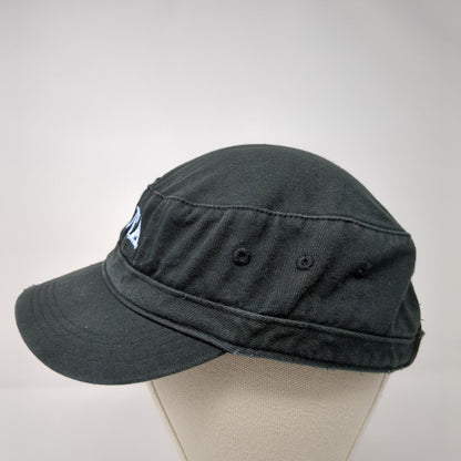 Edusa Strapback Cadet Army Hat Black OSFA Adjustable District Threads