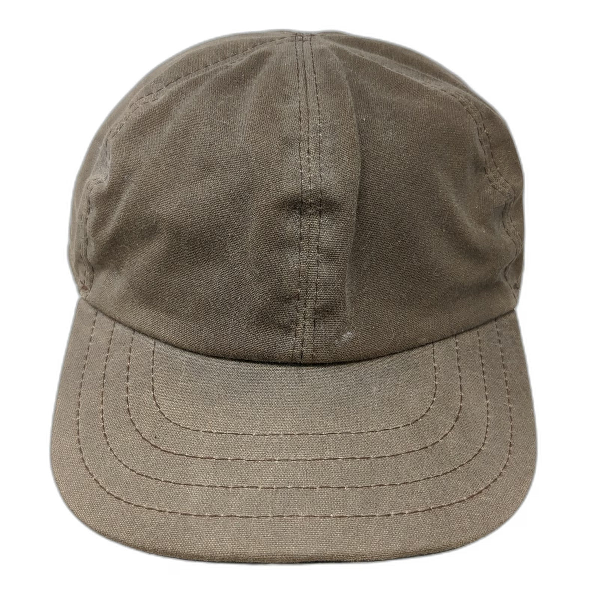 Stormy Kromer Baseball Cap Brown 7 3/4 Waxed Canvas SK Logo Fitted USA Made Hat