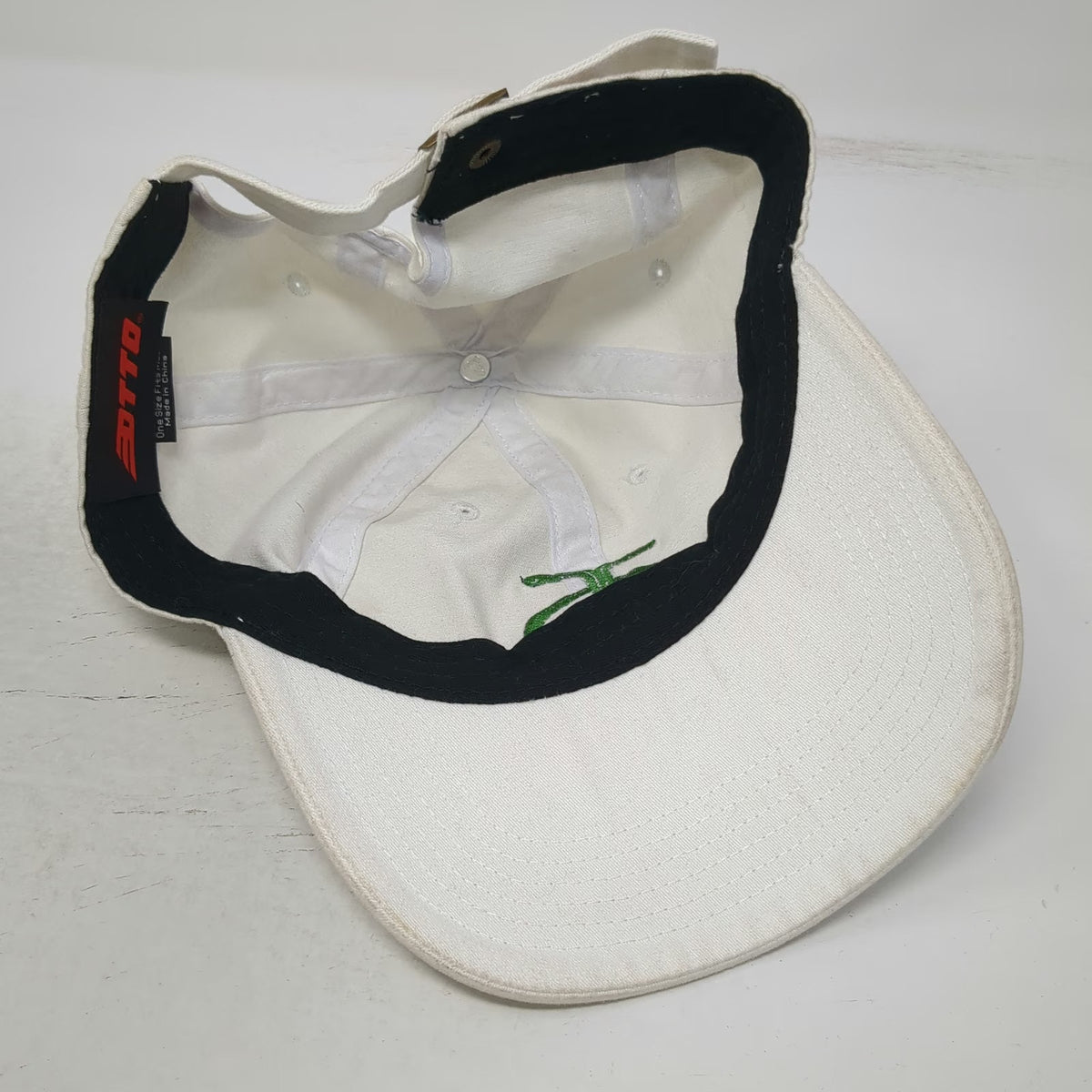 Otto Baseball Cap White One Size Arbonne Embroidered Since 1980 Cotton Hat