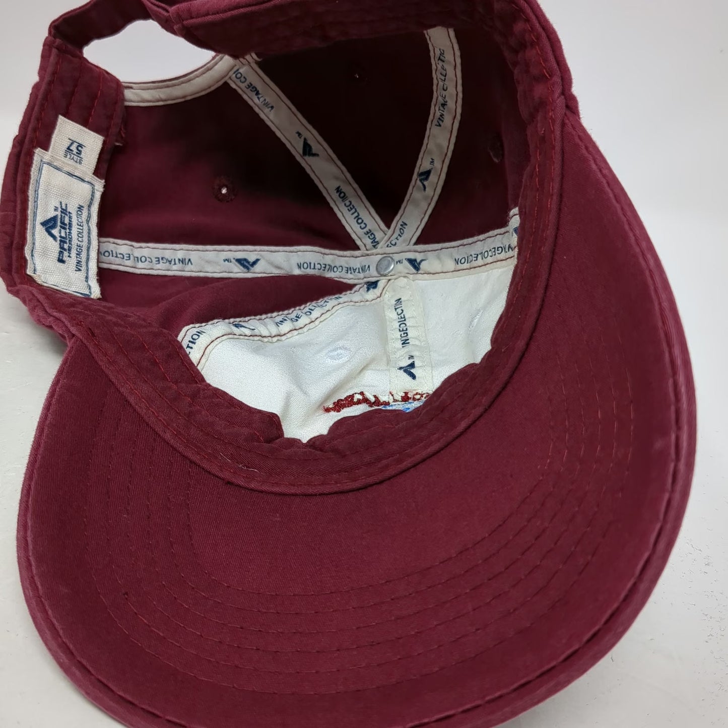 Pacific Headwear Baseball Cap Red OSFM Fairleigh Dickinson Knights Mascot Hat