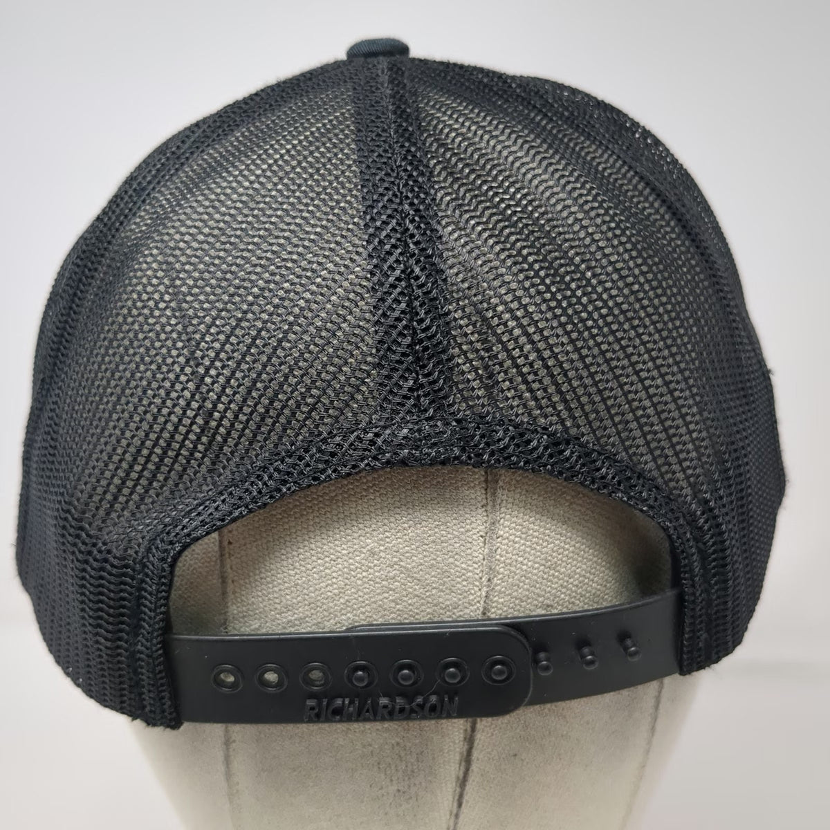 Richardson Trucker Hat Black L Big Sky Academy Mountain Patch Snapback Mesh