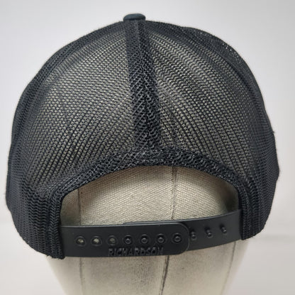 Richardson Trucker Hat Black L Big Sky Academy Mountain Patch Snapback Mesh