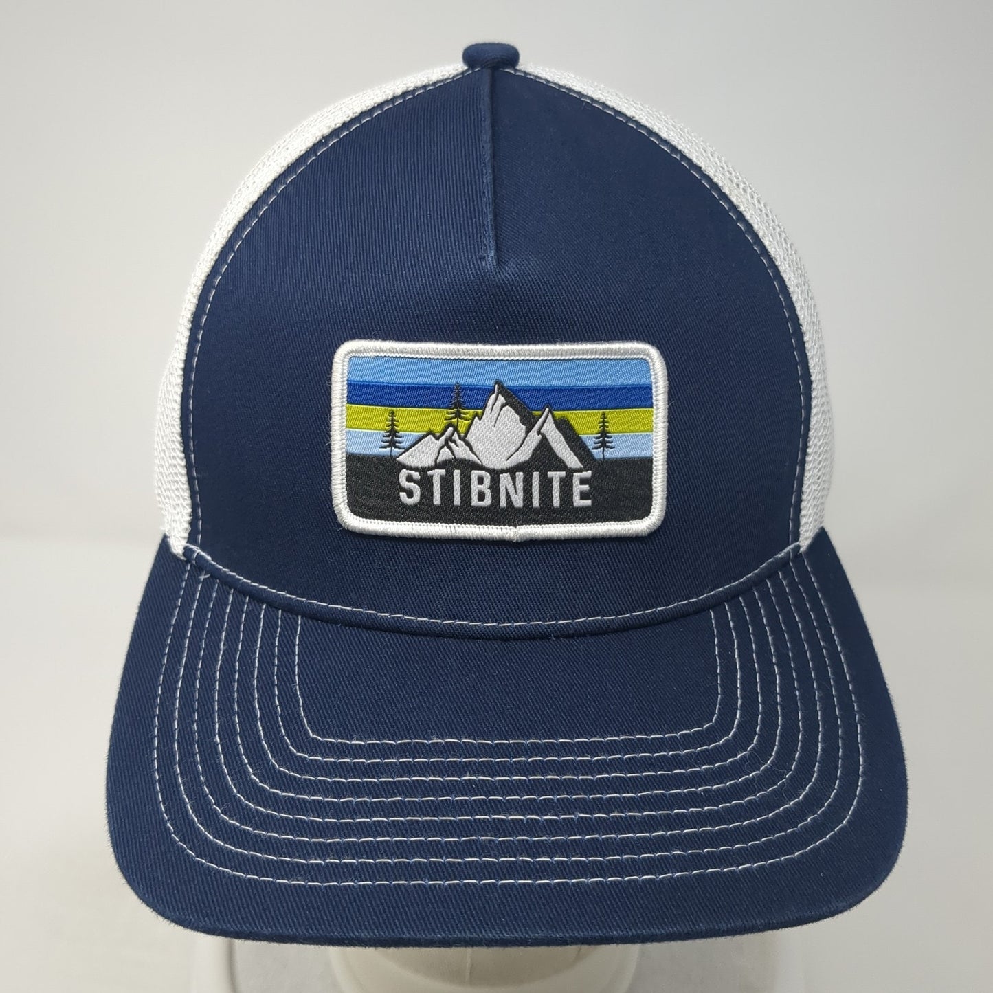 Stibnite Patch Snapback Mesh Back Trucker Hat Blue One Size Outdoor Cap