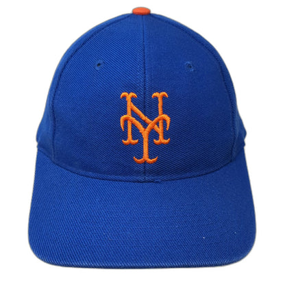New York Mets MLB Twins Snapback Hat Blue OSFM Embroidered Logo Gray Underbrim