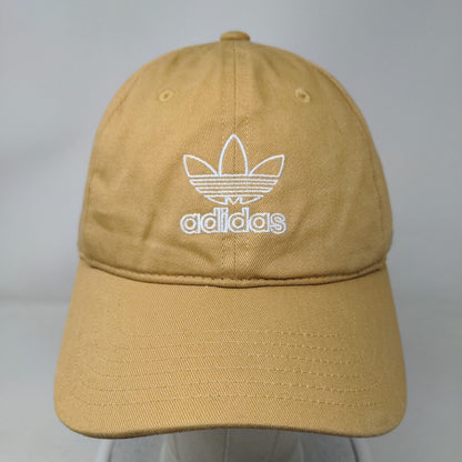 Adidas Trefoil Women's Slideback Hat Tan OSFW Embroidered Logo 3 Stripes