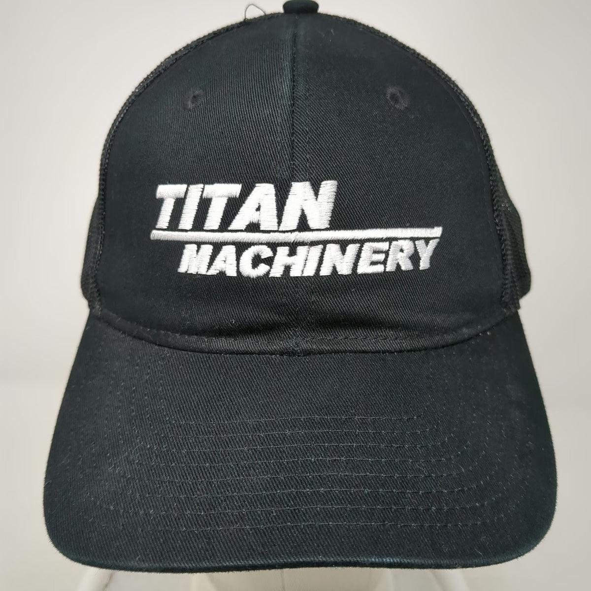 Port Authority Titan Machinery Case IH Black One Size Trucker Hat Mesh Snapback