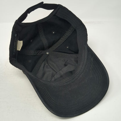 Carhartt Baseball Cap Black One Size Canvas Logo Patch Workwear Strapback Hat