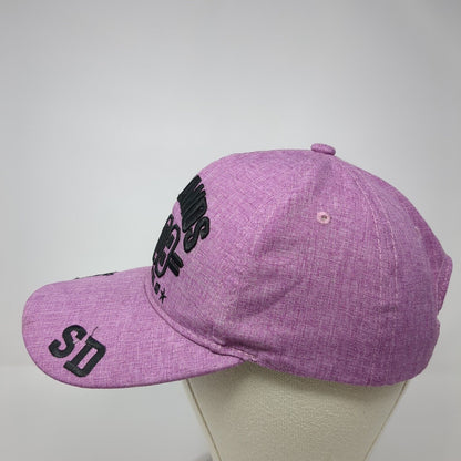Badlands 1908 South Dakota Strapback Hat Purple One Size Adjustable