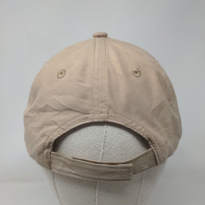 Sanderson Farms United States of America Strapback Hat Tan One Size Vented Holes