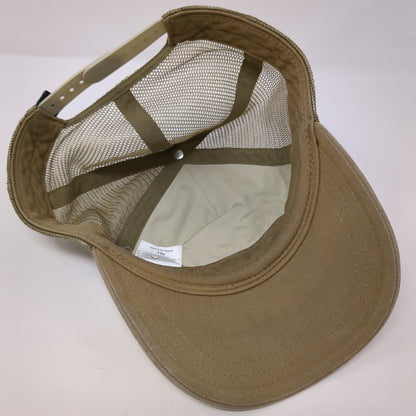Patagonia Bison Snapback Mesh Back Trucker Hat Tan One Size Adjustable