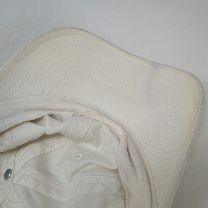 American Needle Baseball Cap White One Size Bamboo Cotton Slideback Plain Hat