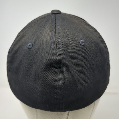 Jordan Baseball Cap Black XL Jumpman Logo Flexfit Structured Curved Brim Hat