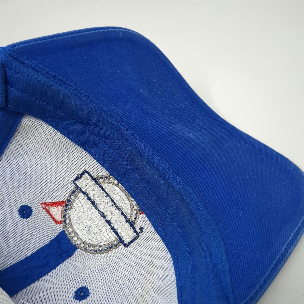 Cap America Trucker Hat Blue One Size Pabst Blue Ribbon Beer Mesh Back Snapback