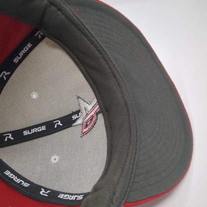 P Logo Strapback Hat Red Large Adjustable Embroidered Richardson Surge