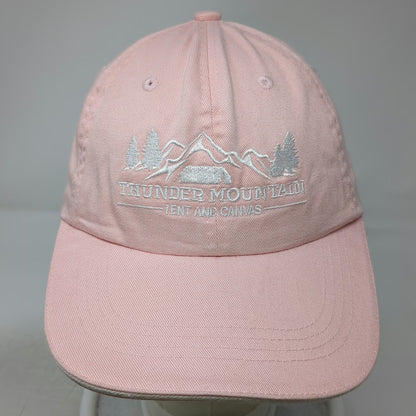 Port Authority Pink One Size Baseball Cap Hat Strapback Thunder Mountain Tent