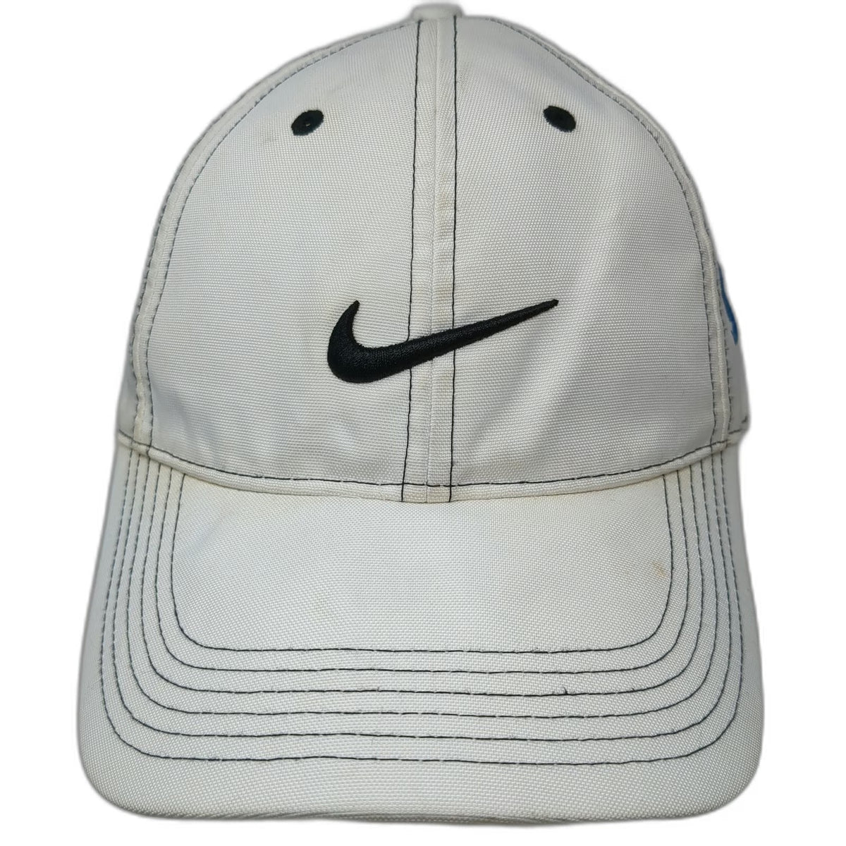 Nike Baseball Cap White One Size SAS Logo Contrast Stitching Polyester Golf Hat