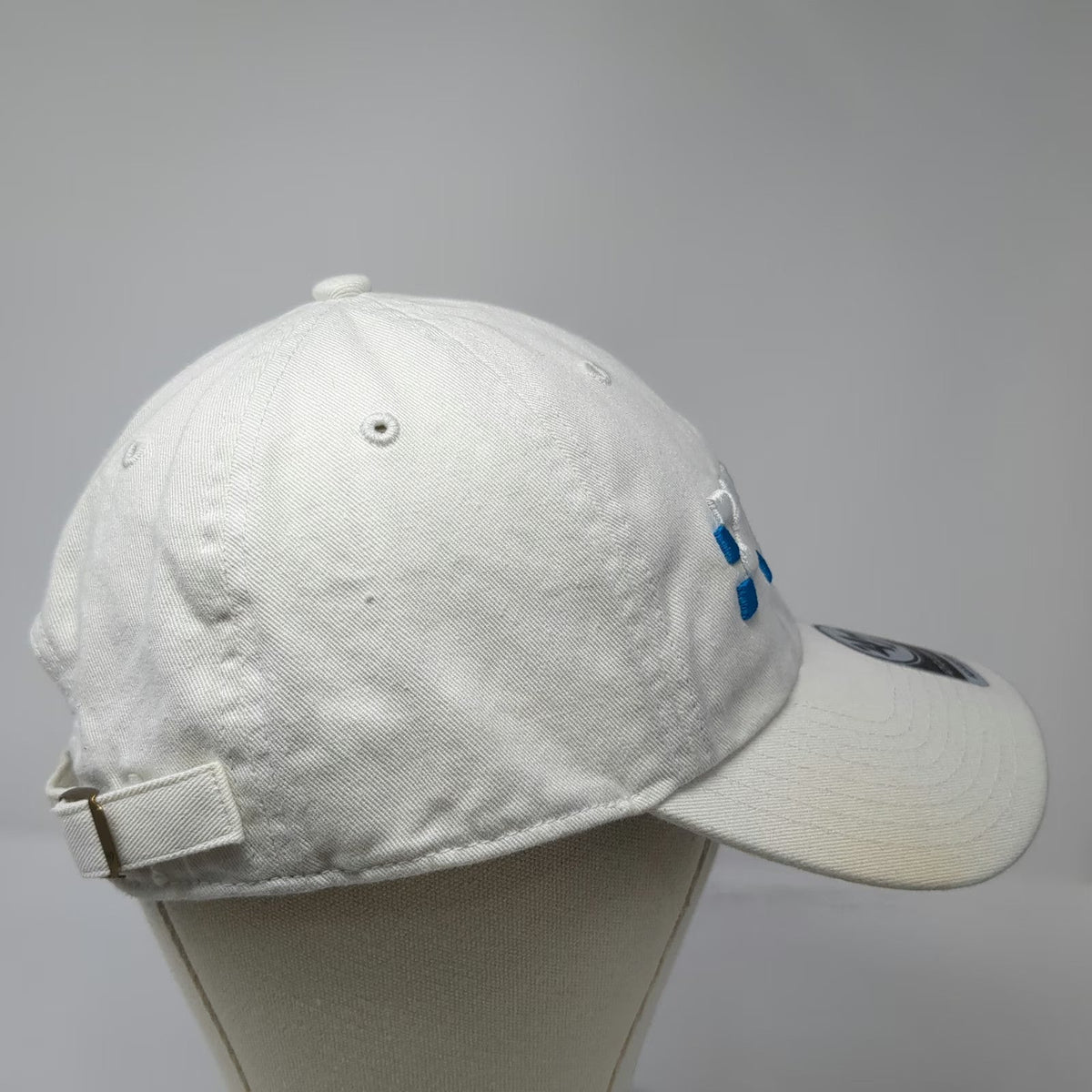'47 Baseball Cap White One Size Pure Logo Embroidery Slideback Cotton Twill Hat