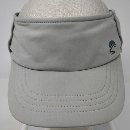 Sprigs Visor Gray One Size Fleece Lined Ear Warmer Reflective Running Hat