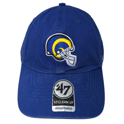'47 Los Angeles Rams NFL Blue One Size Slideback Hat Clean Up Curved Brim Cap