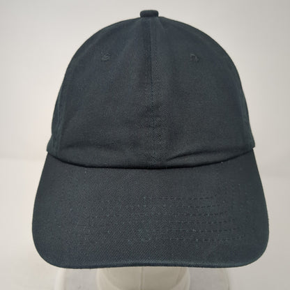 Unbranded Slideback Baseball Cap Black One Size Adjustable Vented Holes Blank