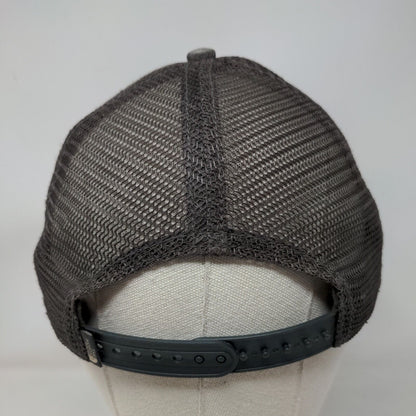 The North Face Snapback Mesh Back Trucker Hat Gray One Size 6 Panel