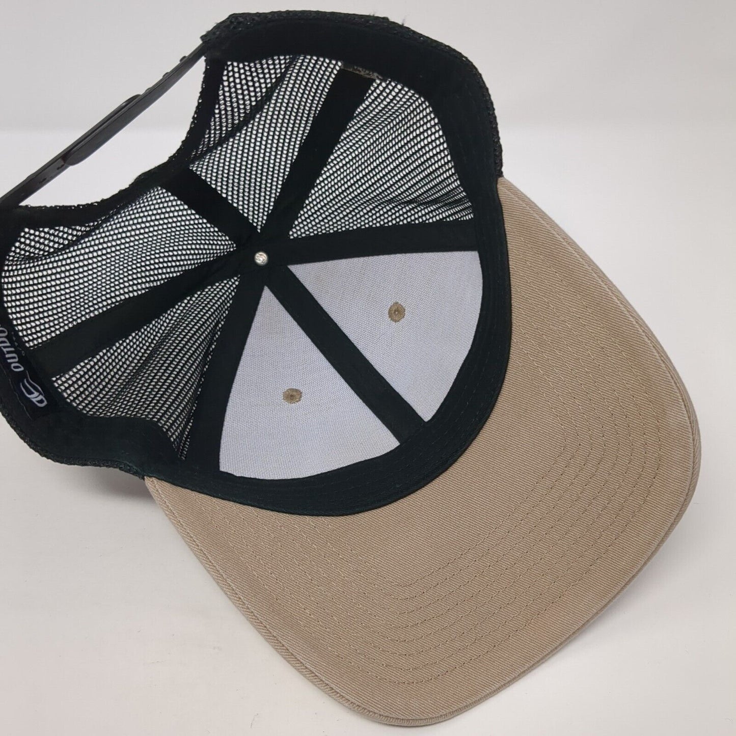 Fully Promoted Snapback Trucker Hat Tan One Size Mesh Back Outdoor Cap