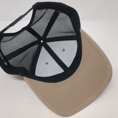 Fully Promoted Snapback Trucker Hat Tan One Size Mesh Back Outdoor Cap