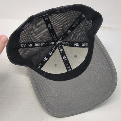 New Era Seattle Seahawks NFL Gray Cap L Mesh Back Stretch Fit 39THIRTY Logo Hat