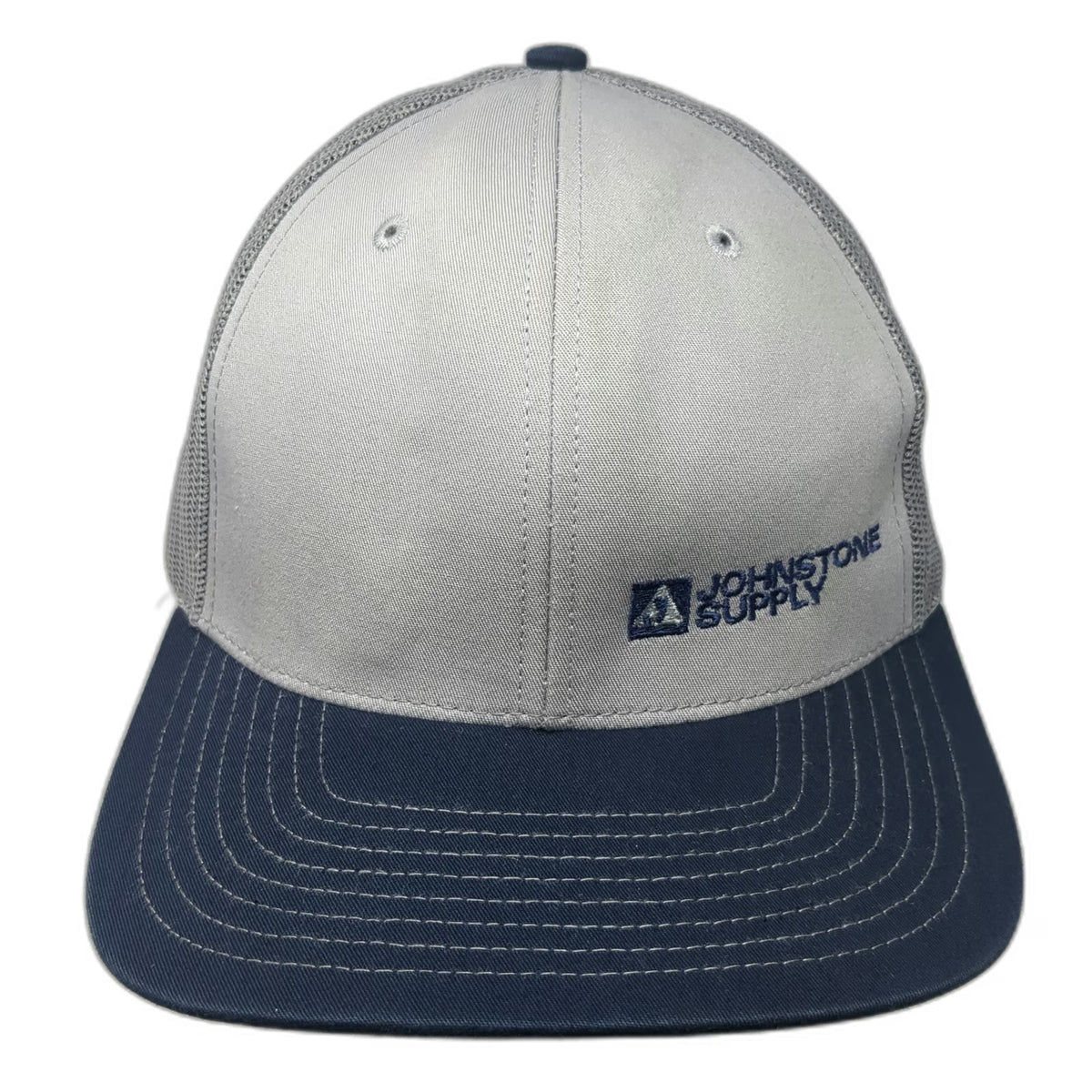 Richardson Trucker Hat Gray One Size Johnstone Supply Mesh Snapback Hat