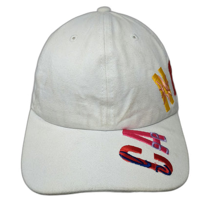 Starbox Caps Baseball Cap White OSFM Cancun Mexico Multicolor Embroidered Hat