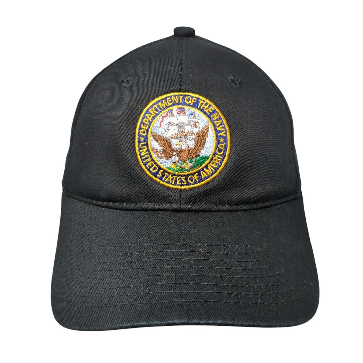 Department of The Navy United States of America Strapback Hat Black One Size OC