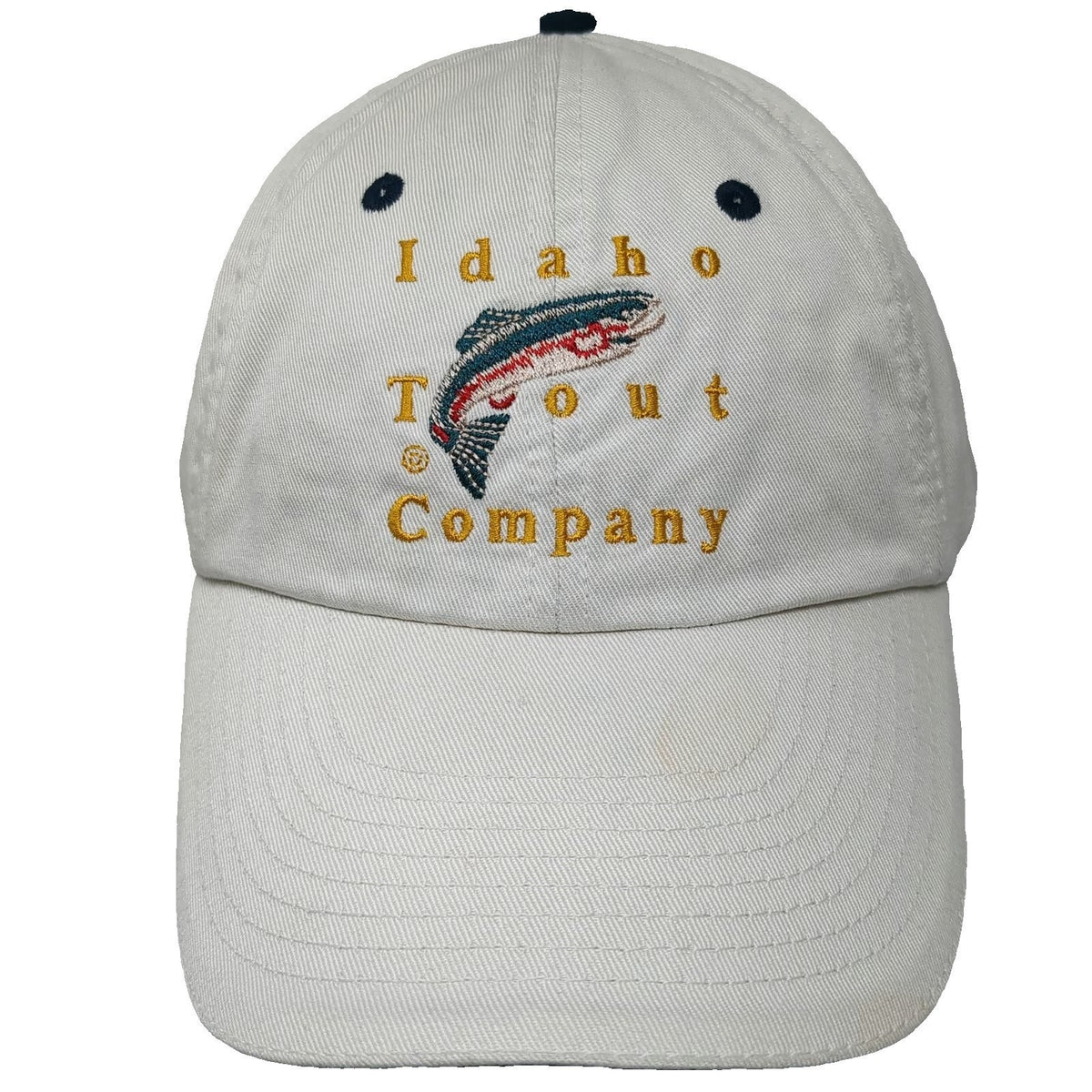 Idaho Trout Company Baseball Cap Beige One Size Embroidered Rainbow Trout Hat