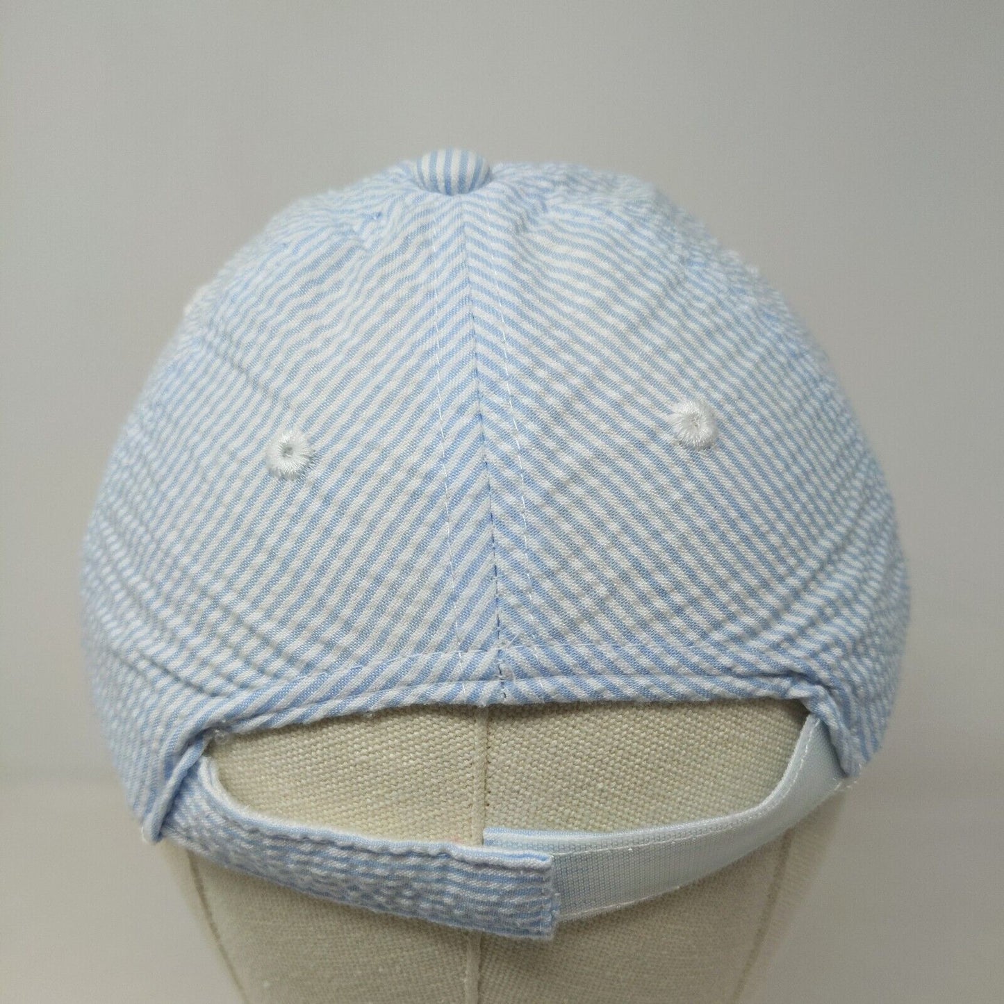 Unbranded Boys Strapback Hat Blue White Striped Size OS Rookie of the Year