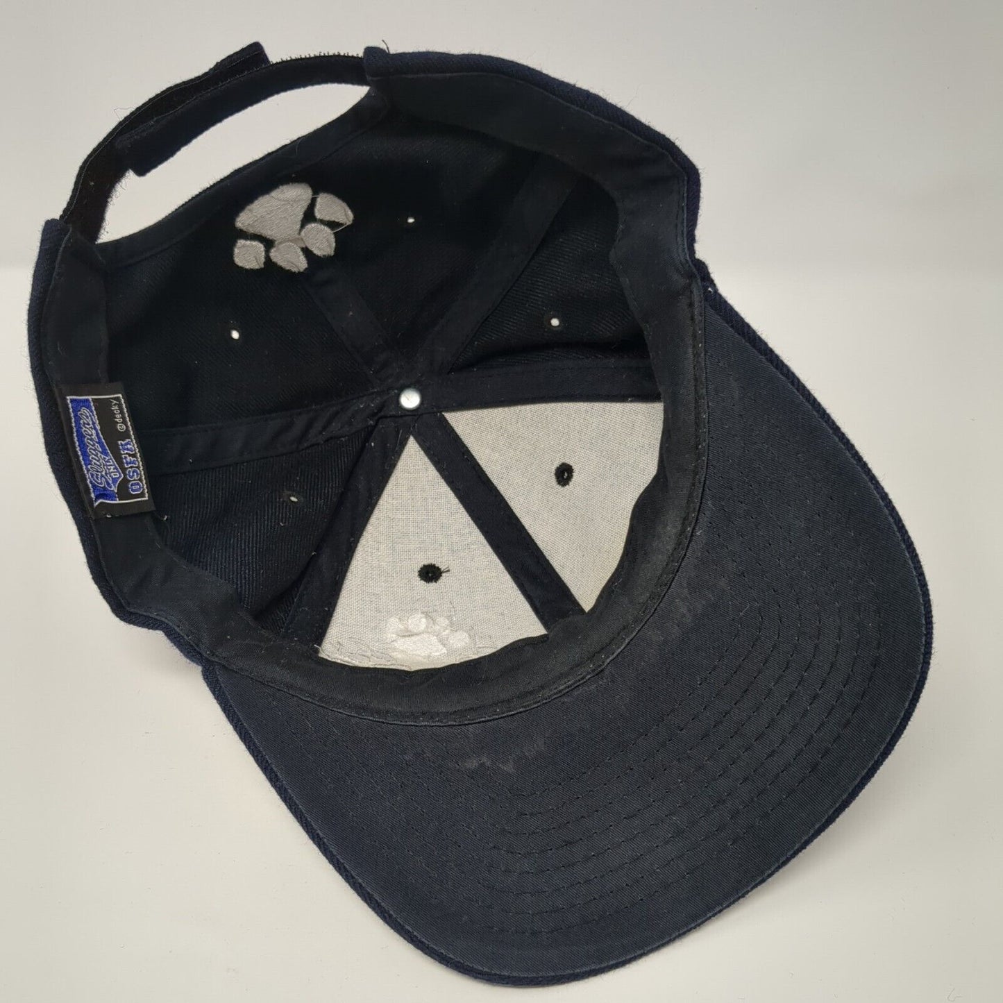 Paw Bling Strapback Hat Blue One Size Adjustable Embroidered Sluggers Only