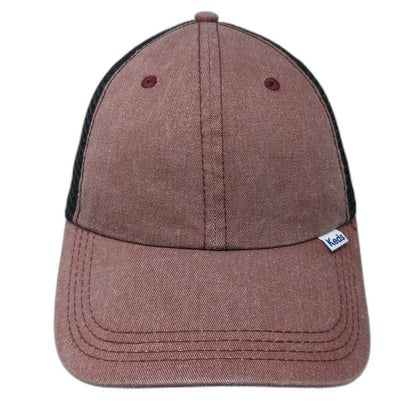 Keds Baseball Cap Red One Size Strapback Mesh Back Adjustable Cotton Blend Hat