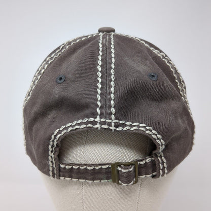 Americana Slideback Hat Brown One Size Adjustable Patriotic Distressed KB ETHOS