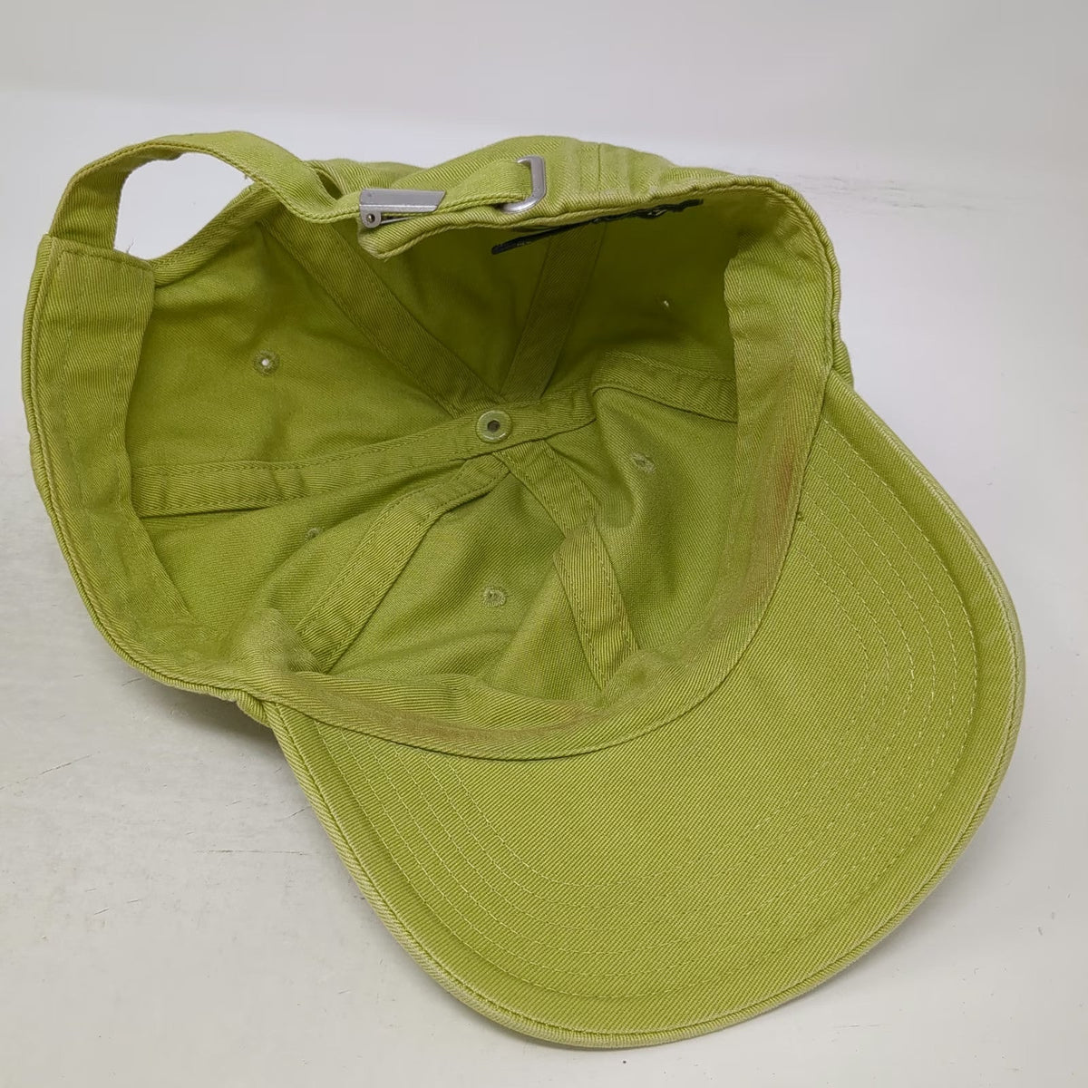 Gap Baseball Cap Green M Slideback Cotton Blank Curved Brim Plain Solid Hat