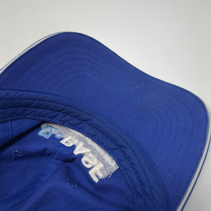 O-BASF We Create Chemistry Slideback Hat Blue One Size Adjustable Embroidered