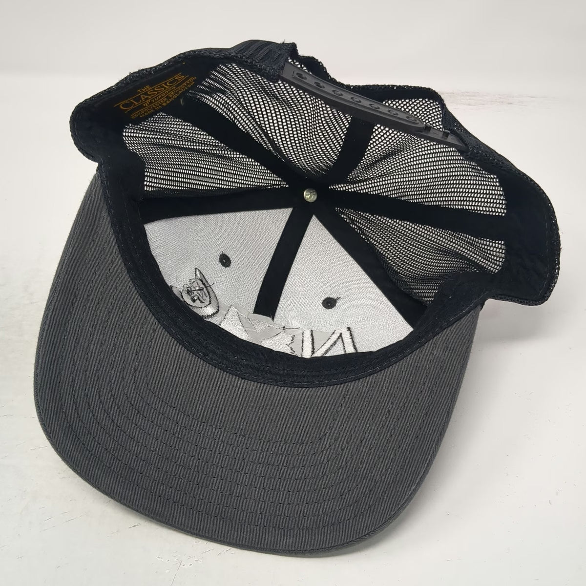Yupoong Trucker Hat Gray One Size NYC Arizona 2019 Mesh Back Snapback Flat Brim
