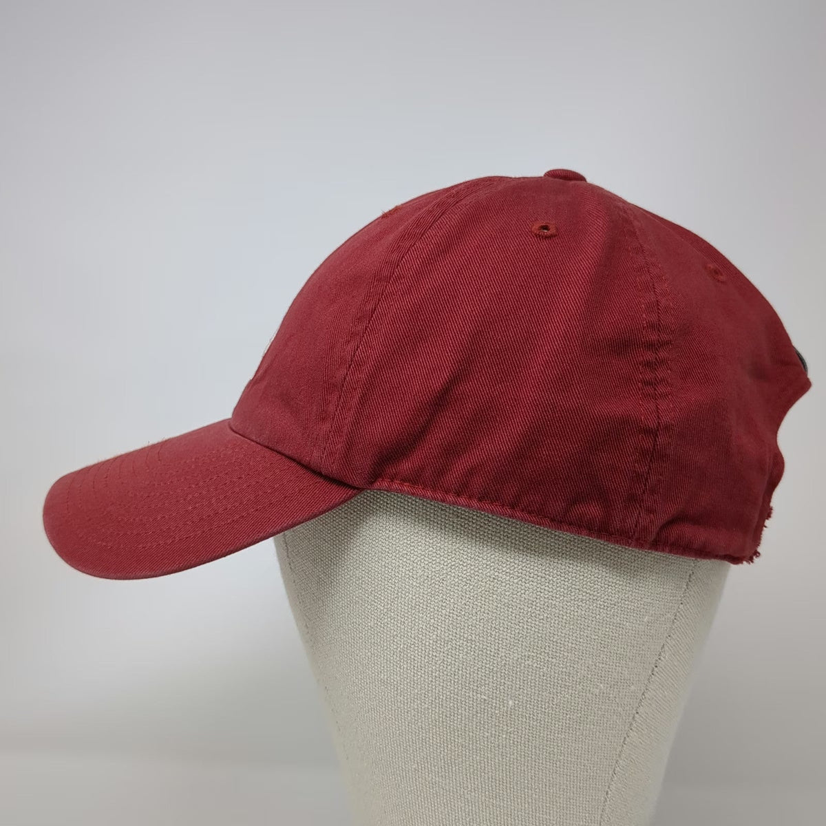Adidas Baseball Cap Red OSFM Slideback Embroidered Logo Adjustable Cotton Hat