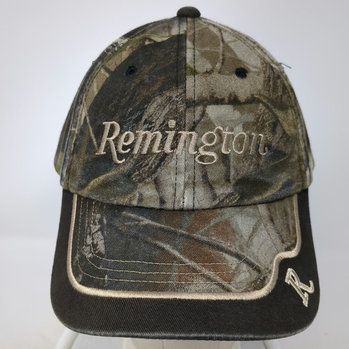 Remington Baseball Cap Brown Camo One Size Adjustable Hunting Outdoor Hat