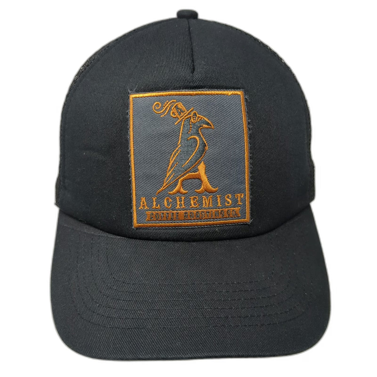 BIG Alchemist Coffee Roasting Co Black One Size Trucker Hat Mesh Snapback Patch
