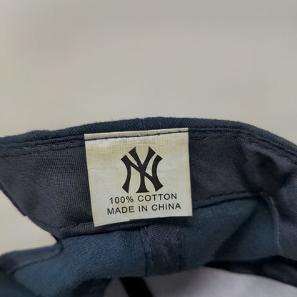 New York Yankees Men's Strapback Hat Blue Embroidered Logo MLB 100% Cotton