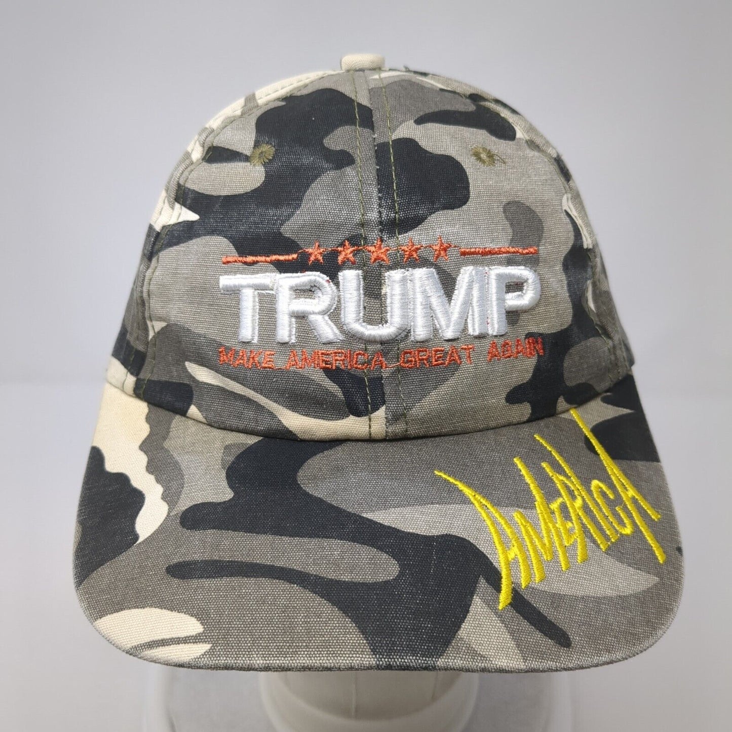 Trump Make America Great Again Slideback Hat Camo One Size Adjustable