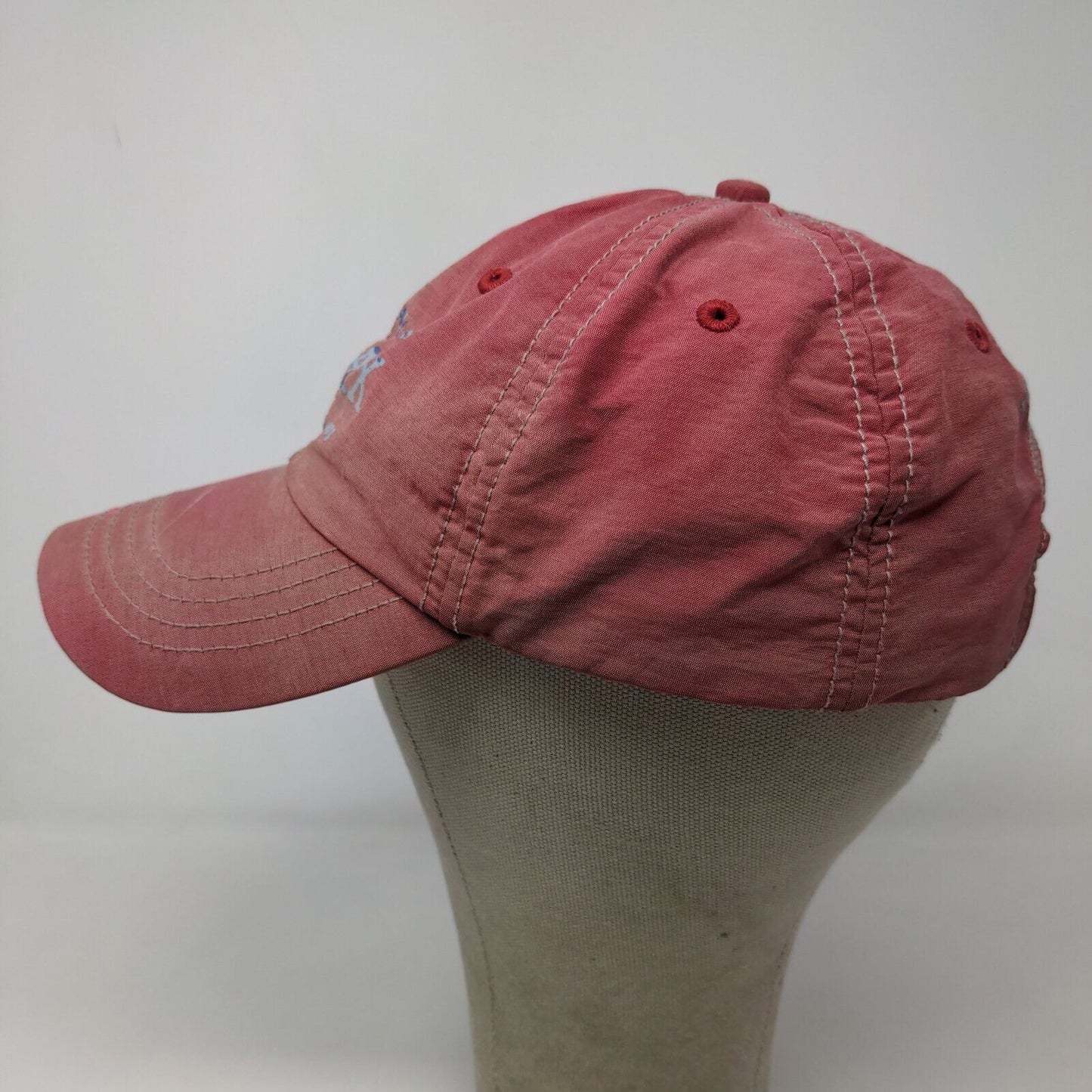 Tommy Bahama Relax Men's Slideback Hat Red Adjustable Cotton Nylon Graphic Logo