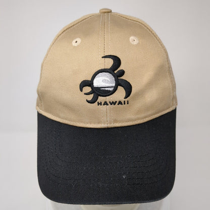 Hawaii Snapback Hat Tan OS Adjustable Embroidered 6 Panel Hawaiian Headwear