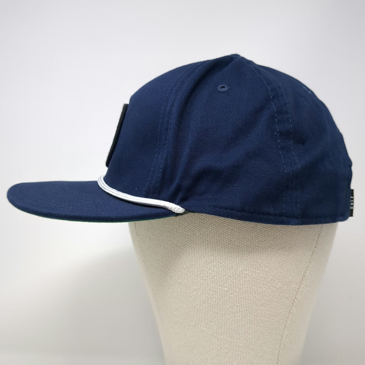 Nike 5 Panel Blue One Size Snapback Rope Green Under Visor Swoosh Logo Hat